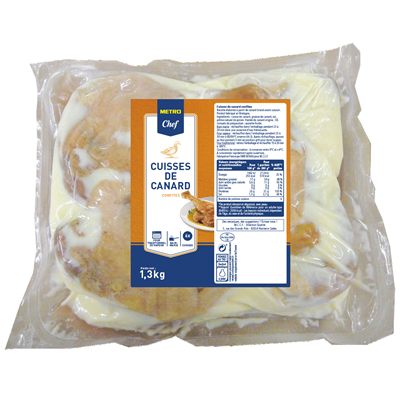 Metro Chef Duck Legs Confit (x6) 1.3KG