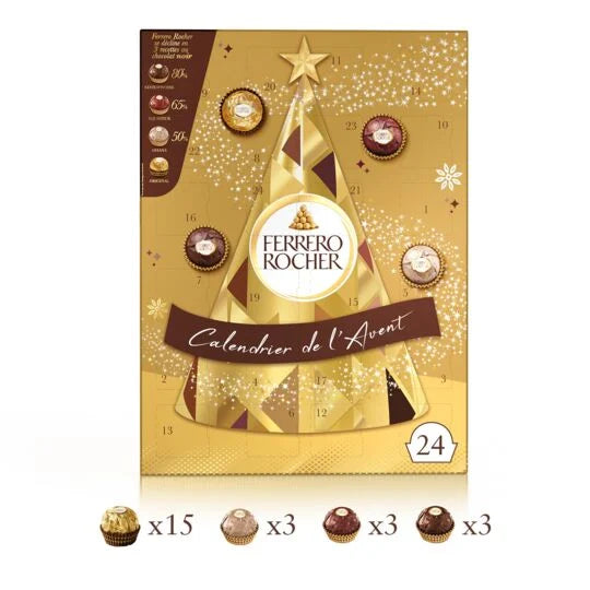 Ferrero Rocher Advent Calendar Milk And Dark Hazelnut Chocolates 300g ferrero-rocher-advent-calendar-milk-and-dark-hazelnut-chocolates-300g