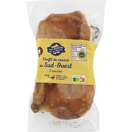 Nos Regions Fresh Confit Duck from South West 2 Legs 420g