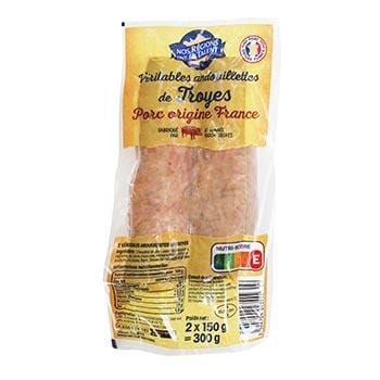 Nos Regions Andouillettes de Troyes (2x150g)