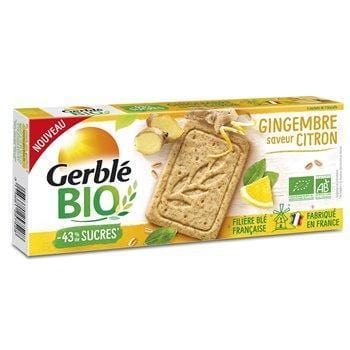 Biscuits sablés Gerblé Bio citron gingembre - 132g