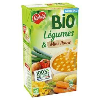 Liebig Soupe Bio Legumes et Mini Penne 1L