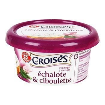Fromage à tartiner Les Croisés Echalote et Ciboulette - 150g