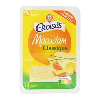 Fromage Maasdam Les Croisés tranches x14 - 27.1%mg - 350g