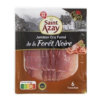 Jambon sec forêt noire  Saint Azay - 6 tranches - 100g