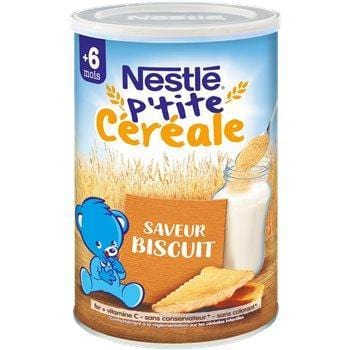 P'tite Céréale Nestlé - 6 mois Saveur Biscuit - 400g