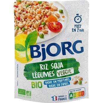 Riz soja légumes Bjorg 250g