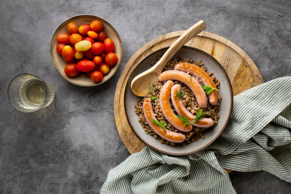 Toulouse Sausage & Lentil Stew with Greens