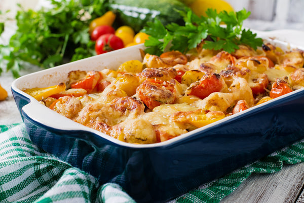 Raclette Cheese & Veggie Gratin