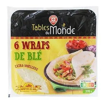 6 Extra Soft Wheat Wraps 350g