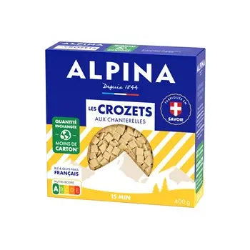 Alpina Savoie Chanterelles Crozets Pasta 400g