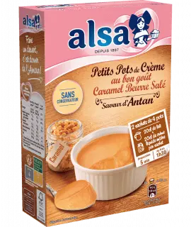 Alsa Preparation Petits Pots Creme Caramel Beurre Sale 435 g