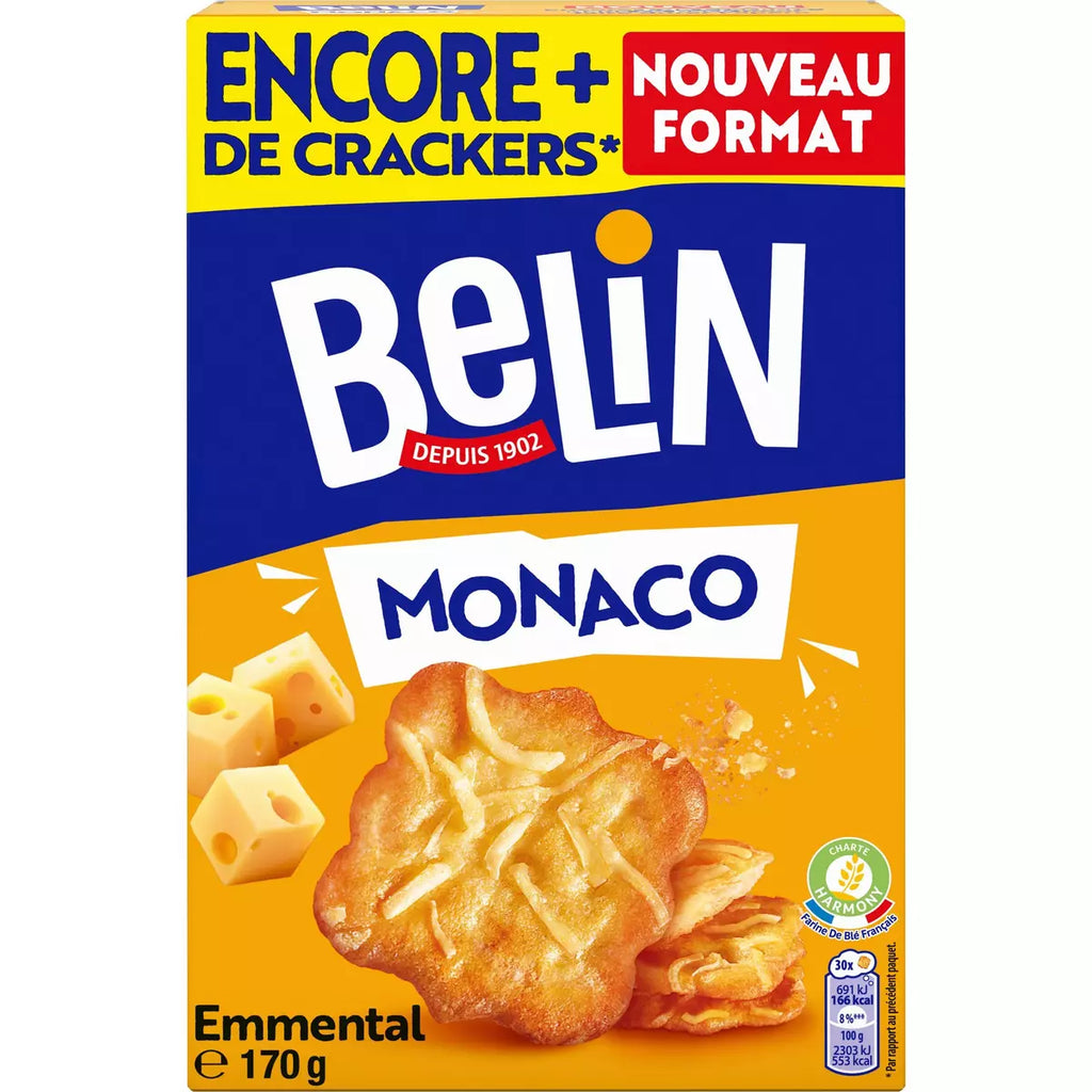 Belin Monaco Emmental Crackers Maxi 170g
