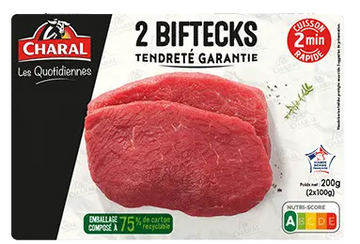 Charal 2 Les Quotidiennes Steaks 2x100g