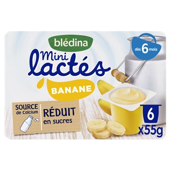 Bledina Baby Milk Dessert Banana 6x55g