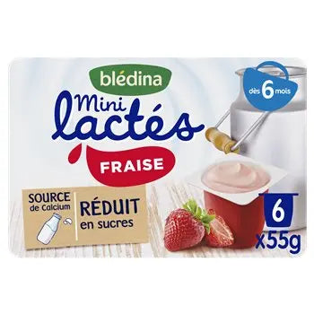 Bledina Baby Milk Dessert Strawberry 6x55g