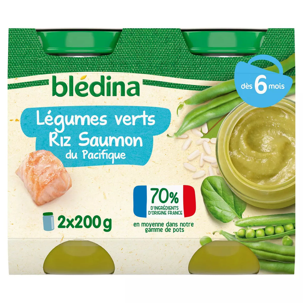 Bledina Small Vegetables Pacific Salmon 2x200g