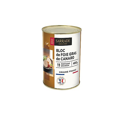 Block of Duck Foie Gras 400g