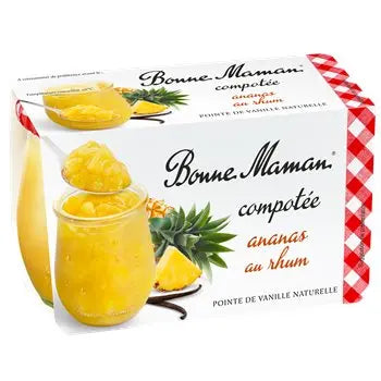 Bonne Maman Pineapple Rum Vanilla Compote 2x130g