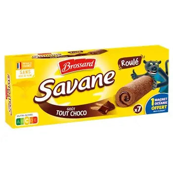 Brossard Savane Rolls Tout Choco (x7) 175g