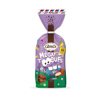 Cémoi Mega Eggs Sparkling Milk Chocolate 396g