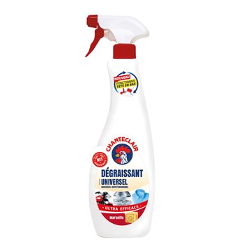 Chanteclair Universal Degreaser Spray 625 ml — powerful multi-surface cleaner in trigger spray bottle, works upside down for grease and stains.