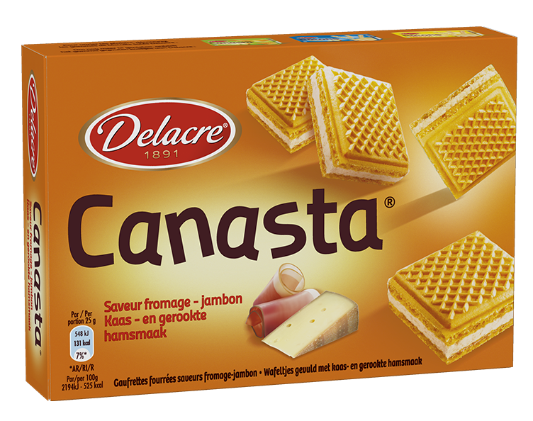 Delacre Canasta Ham Cheese Biscuits 75g
