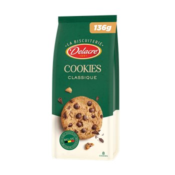 Delacre Chocolate Chip Cookies 136g