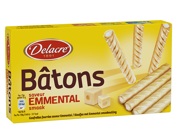 Delacre Emmental Sticks 75g
