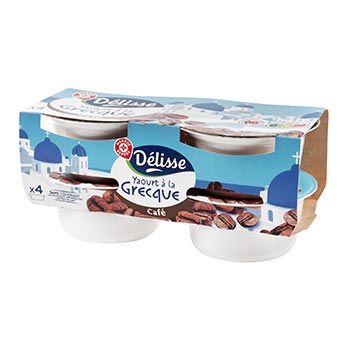 Delisse Greek Yoghurt Coffee 4x150g