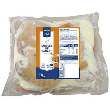 Metro Chef Duck Legs Confit (x6) 1.3KG