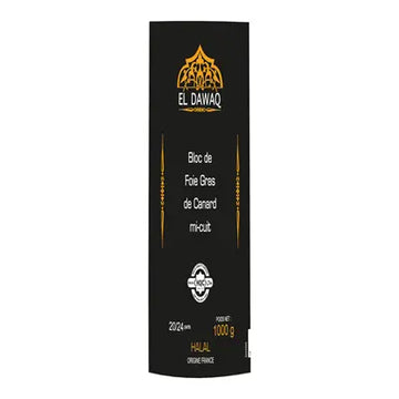 Al Dawaq Halal Duck Foie Gras Block 1 Kg