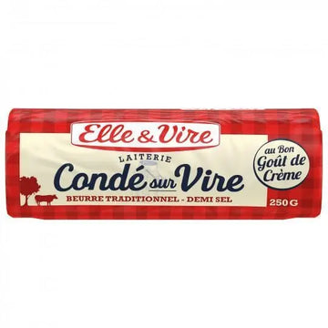 Elle & Vire Butter Condé sur Vire Demi Salt 250g