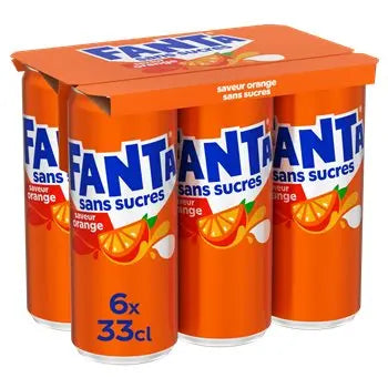 Fanta Orange Sugar-free 6x33cl