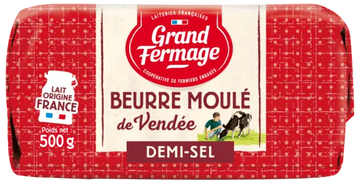 Grand Fermage Moulded Butter from Vendée Demi Sel 500 g