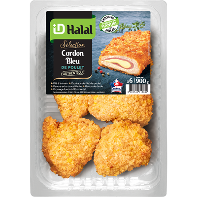 Id Halal Halal Chicken Cordon Bleu Authentique 900g