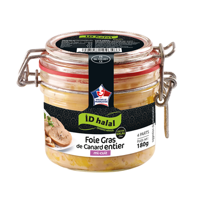 Foie gras de canard entier - ID'HALAL - 180 g