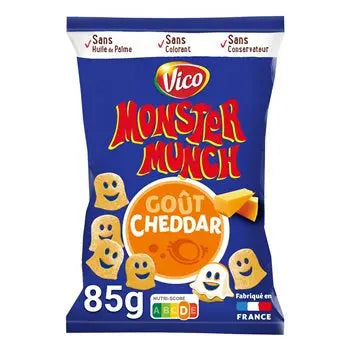 Monster Munch Cheddar Flavour Corn Snacks 85g