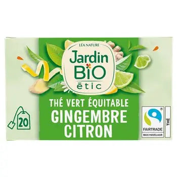 Jardin Bio Green Tea Ginger Lime (x20) 30g