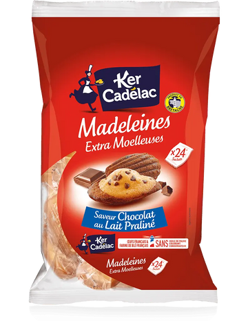 Ker Cadelac Madeleines with Milk Chocolate Praline 600g