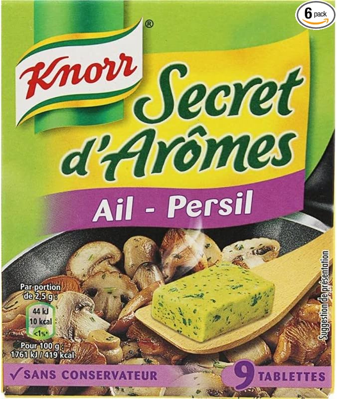 Knorr Secret d'Aromes Garlic and Parsley (x9) 90g