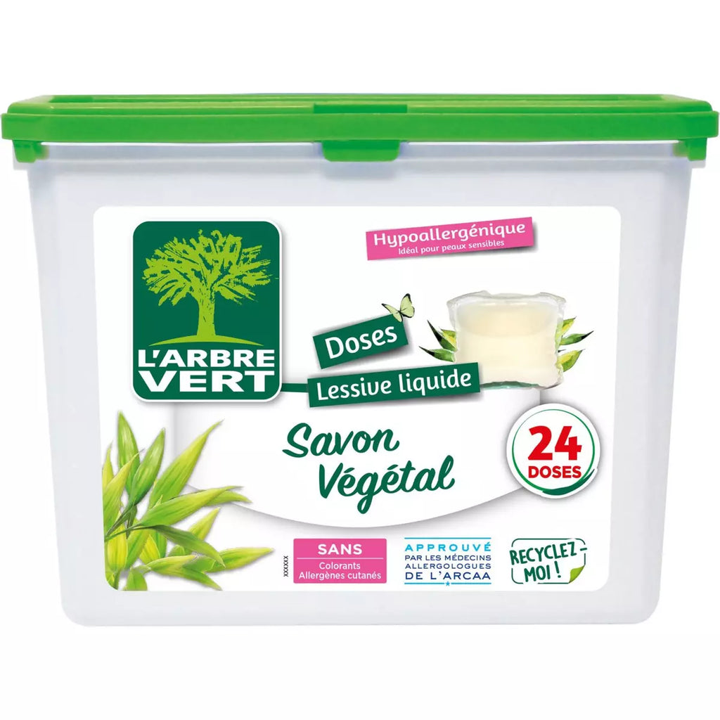 L'Arbre Vert Vegetable Soap Capsules (x24) 420ml