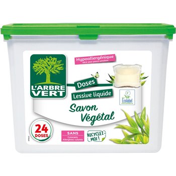 L'Arbre Vert Vegetable Soap Capsule Detergent (x22) 420ml