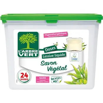 L'Arbre Vert Vegetable Soap Capsule Detergent (x22) 420ml