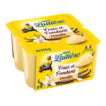 La Laitiere Frais et Fondant Vanilla 4x115g