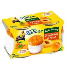 La Laitiere Intense Apricot Creamy Yoghurt 2x120g