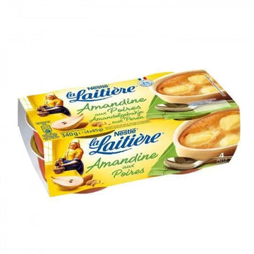La Laitiere Amandine with Pears 4x 85g