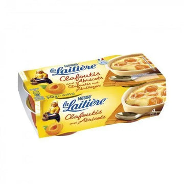 La Laitiere Apricot Clafoutis 4x 85g