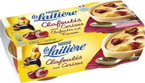 La Laitiere Cherry Clafoutis 4x 85g