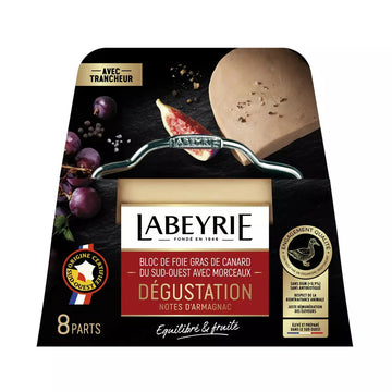 Labeyrie Foie Gras Block with Lyre and Armagnac Notes - GMO-free- 300g